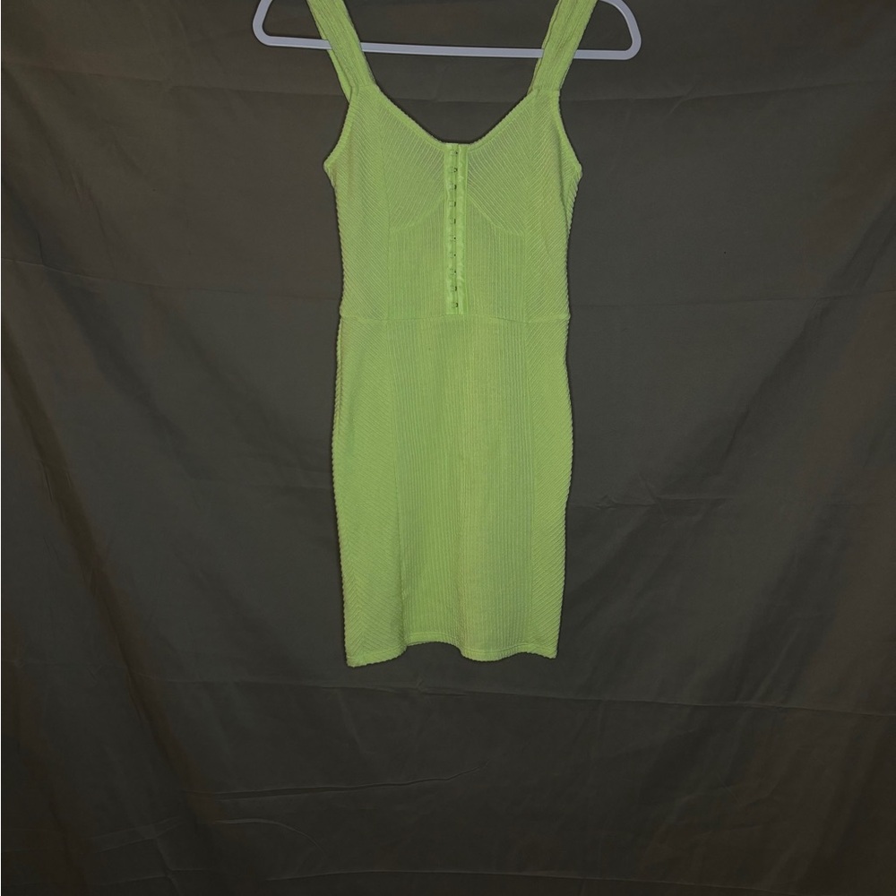 Neon Green Sleeveless Dress